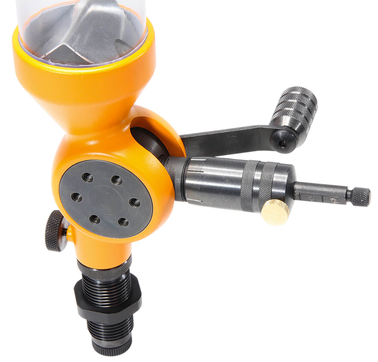 Lyman 7767700 Brass Smith Powder Measure Multi-Caliber Orange - Image 2