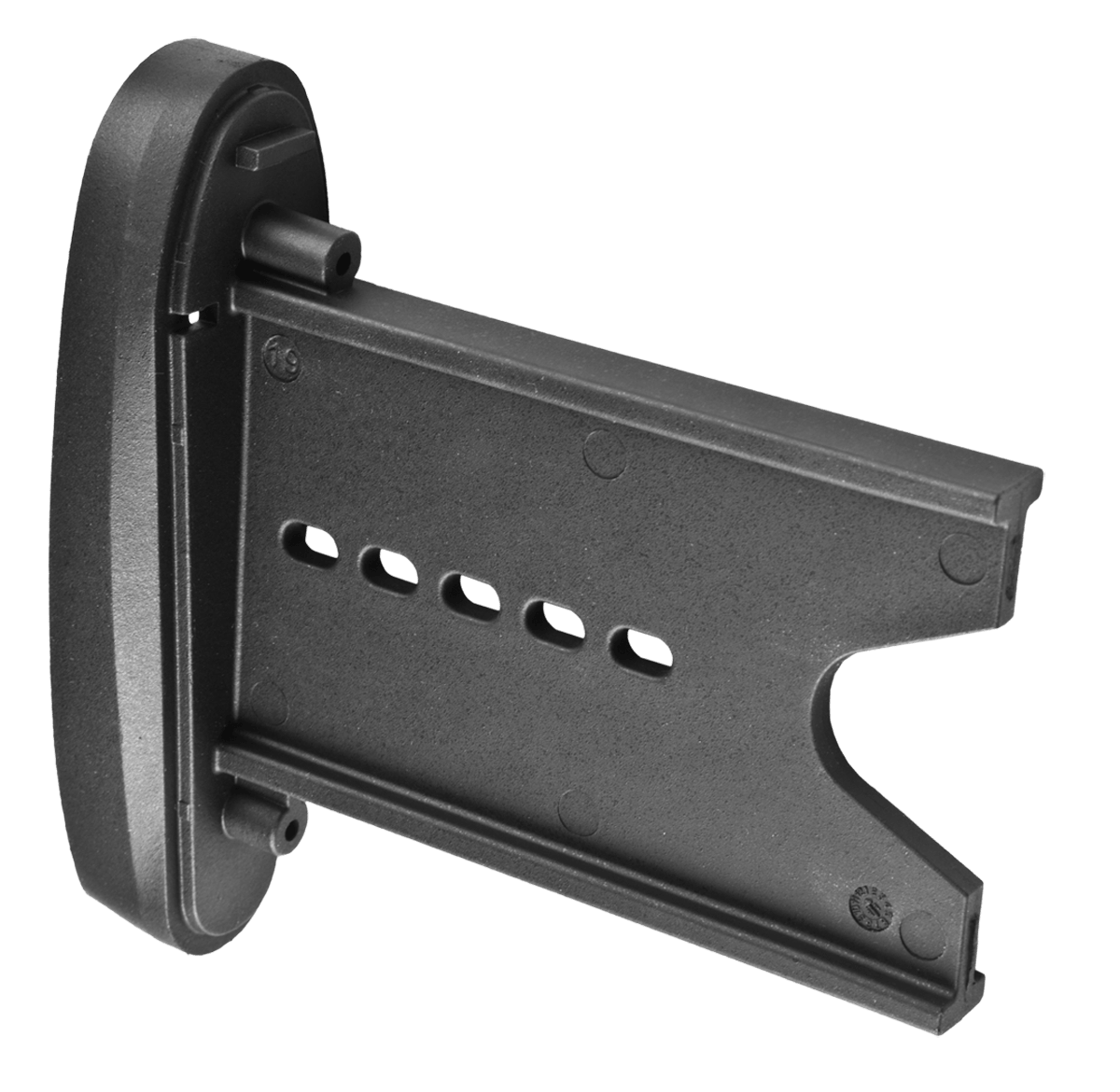 Magpul MAG318BLK Hunter/SGA OEM Butt Pad Adapter made of Polymer with Black Finish for Mossberg Remington