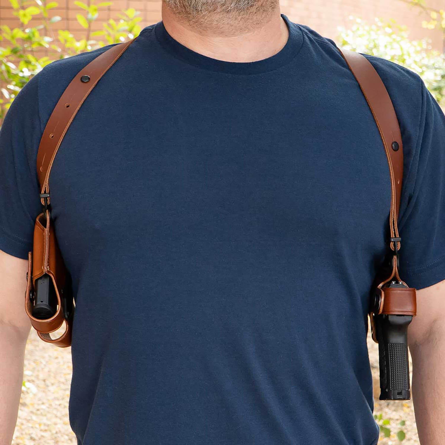 Galco MC820 Miami Classic Shoulder System Size Fits Chest Up To 56" Tan Leather Fits Sig P320 Fits Sig P320 Compact Fits Sig M18 Right Hand - Image 2