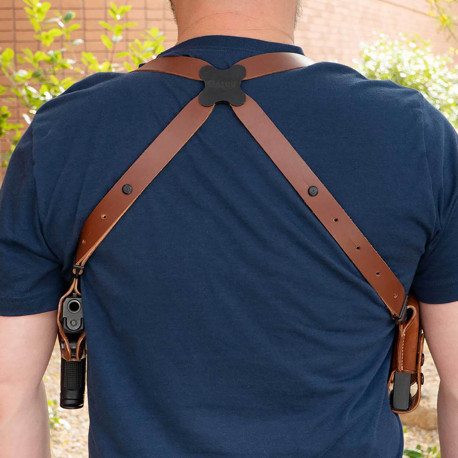 Galco MC820 Miami Classic Shoulder System Size Fits Chest Up To 56" Tan Leather Fits Sig P320 Fits Sig P320 Compact Fits Sig M18 Right Hand - Image 3