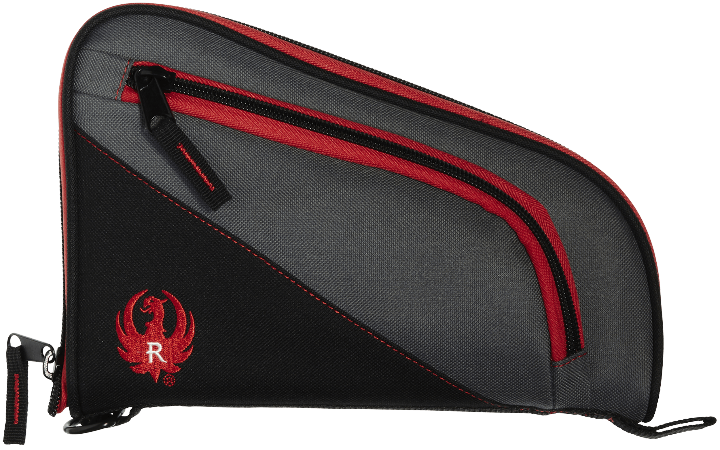 Ruger 27401 Tucson Handgun Case Black/Red/Gray Lockable Zippers