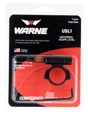 Warne USL1 Universal Scope Level 1" Tube Diameter Universal Aluminum Black