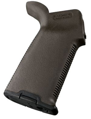 Magpul MAG416ODG MOE+ Grip Textured OD Green Polymer with OverMolded Rubber for AR-15  AR-10  M4  M16  M110  SR25