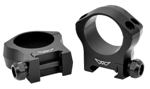Warne 7214M Scope Rings Mountain Tech Matte Black 30mm Medium 0 MOA