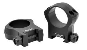Warne 7215M Scope Rings Mountain Tech Matte Black 30mm High 0 MOA