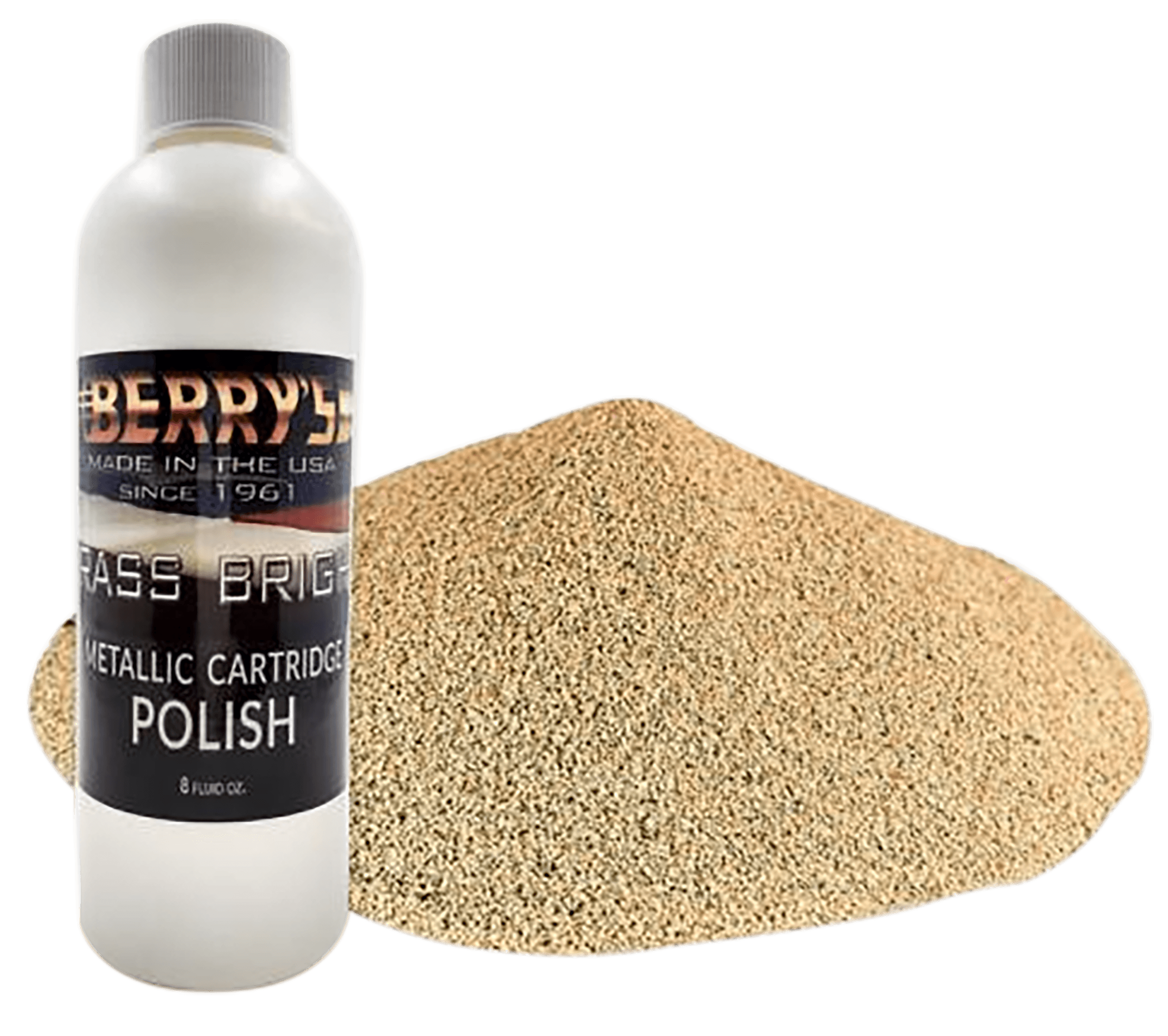 Berry's 73743 Brass Polishing Kit 8 oz. Bright Brass/ 6 lbs. Corn Polishing Media