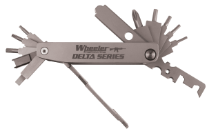 Wheeler 1078948 Delta Series Compact Multi-Tool Silver Folding Stainless Steel AR Platform Wheeler 1078948 Delta Series Compact Multi-Tool Silver Folding Stainless Steel AR Platform