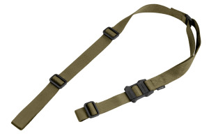 Magpul MAG513RGR MS1 Sling 1.25" W x 48"- 60" L Adjustable Two-Point Ranger Green Nylon Webbing for Rifle