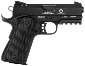 GSG GERG2210GSG9CA 922 *CA Compliant 22 LR 10+1 3.40" All Black Steel Barrel Serrated Slide Zinc Alloy w/Picatinny Rail & Beavertail Frame Black Double Diamond Polymer Grip