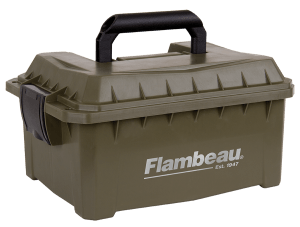 Flambeau 7415SB Shotshell Ammo Can 12/20 Gauge 9.625" L x 7.5" W x 4.25" D 4 Boxes Tan