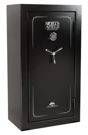 Sports Afield SECSA5932P Preserve SA5932P Keypad/Key Entry Black Textured Steel Holds 32 + 6 59" H x 32" W x 20" D Fireproof- Yes