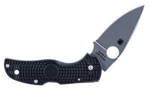 Spyderco C41PBK5 Native 5 Lightweight 2.95" Folding Spear Point Plain CPM S35VN SS Blade Black Bi-Directional Texturing FRN Handle Includes Pocket Clip