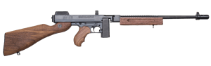 Thompson T110SH 1927A-1 Deluxe 45 ACP Caliber with 18" Barrel 10+1 Capacity (Stick) Blued Metal Finish American Walnut Stock Horizontal Wood Grip Right Hand