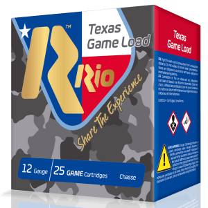 Rio Ammunition TG3675TX Texas Game Load 12Gauge 2.75" 1 1/4oz 25 Per Box/10 Case