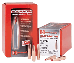 Hornady 33381 ELD Match 338 Cal .338 285 gr Extremely Low Drag Match 50rd Box/ 15 Case