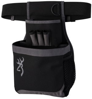Browning 121062692 Flash Shell Pouch Gray Nylon Capacity 1 box Shotgun Belt Mount Adjustable Belt