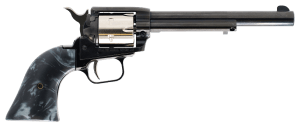 Heritage Mfg RR22TT6BLKPRL Rough Rider Altamont 22 LR 6 Shot  6.50" Black Oxide Steel Barrel  Black Oxide Zinc Alloy Frame  Matte Stainless Cylinder  Black Pearl Grip  Manual Safety  Exposed Hammer