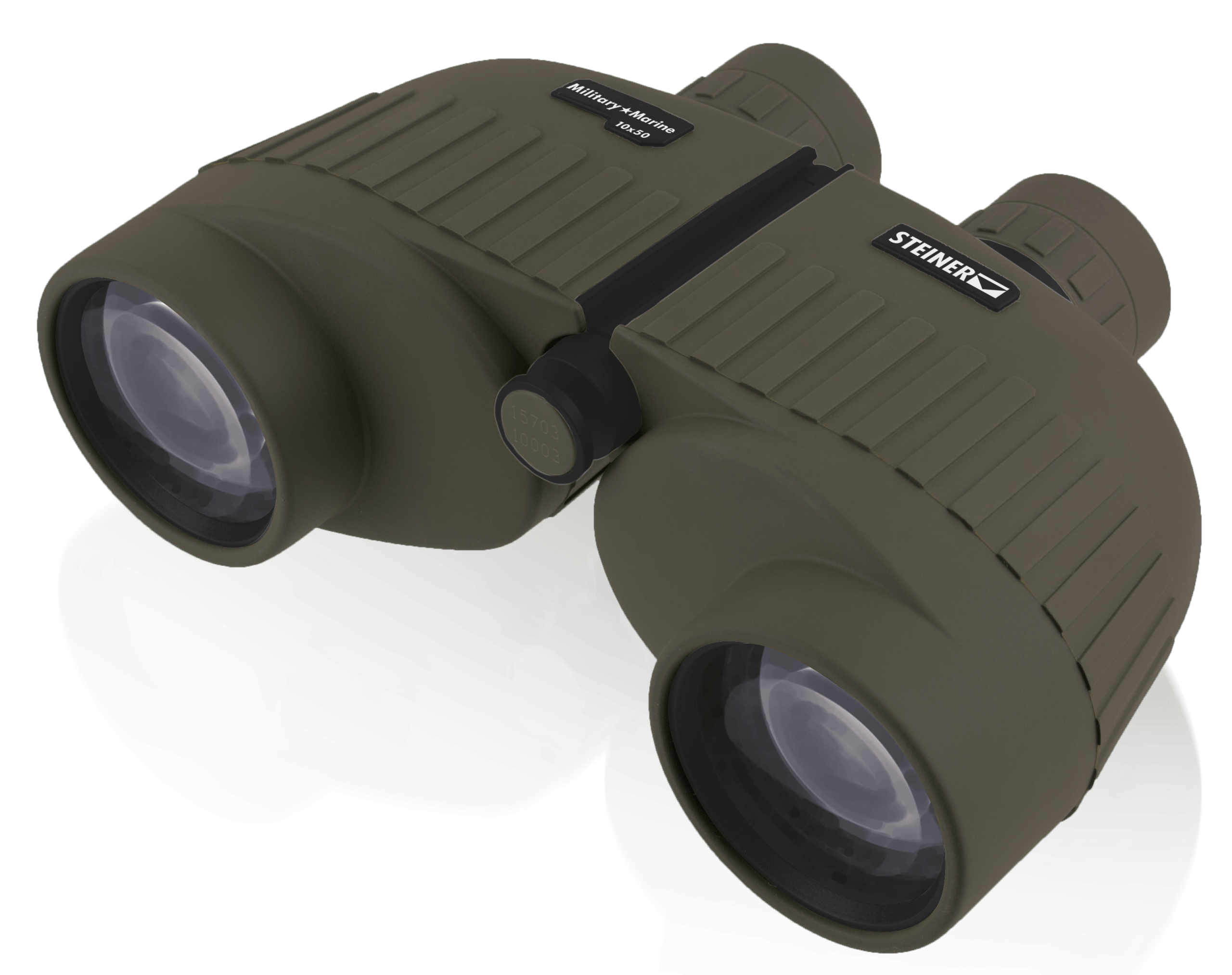 Steiner 2035 Military-Marine 10x50mm Porro Prism Sports-Auto Focus OD Green Makrolon w/Rubber Armor