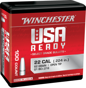 Winchester Ammo WBR22462 Centerfire Rifle 224 Valkyrie 62 gr Open Tip 100rd Box