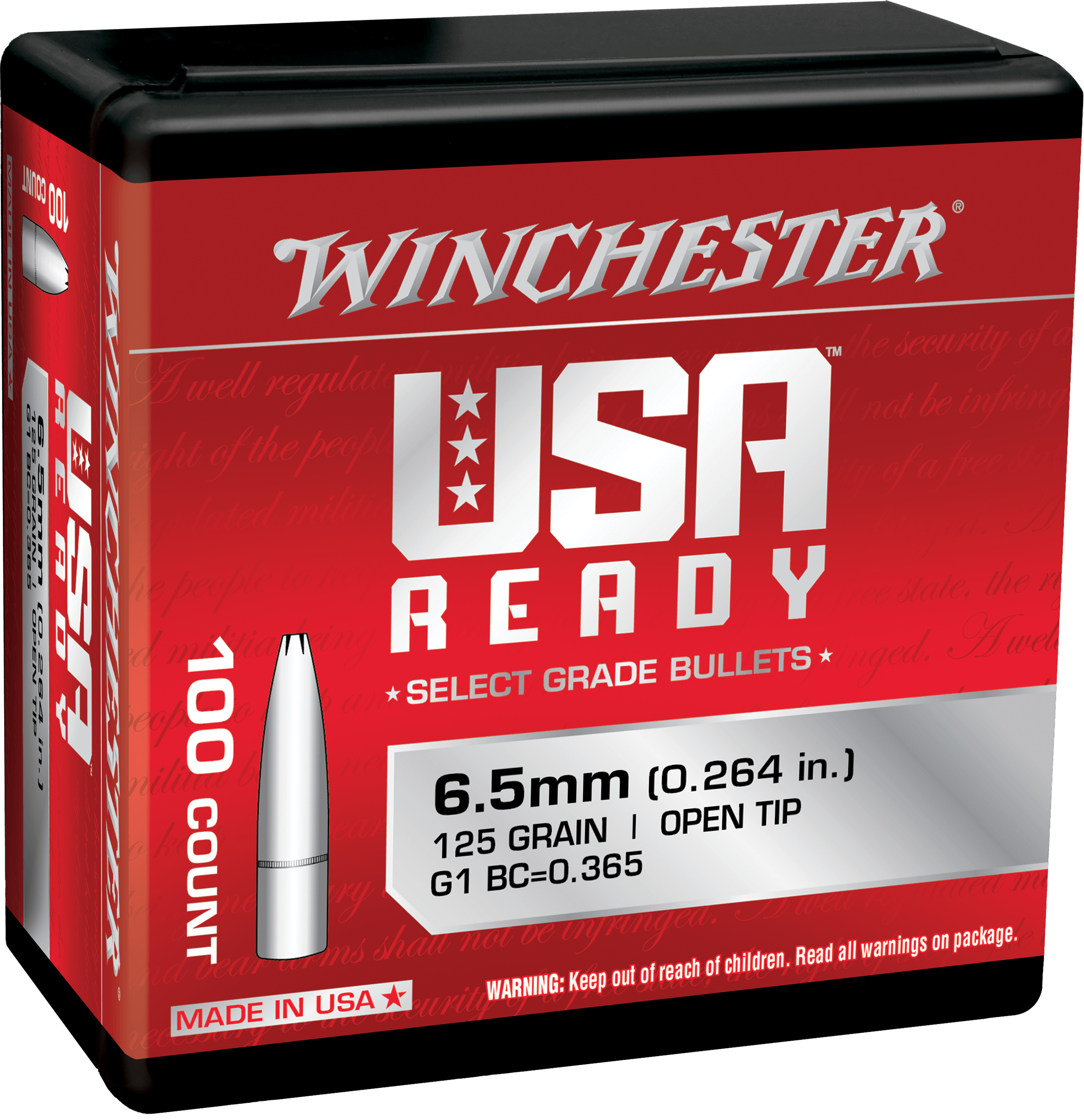 Winchester Ammo WBR65125 Centerfire Rifle 6.5 Creedmoor 125 gr Open Tip 100rd Box