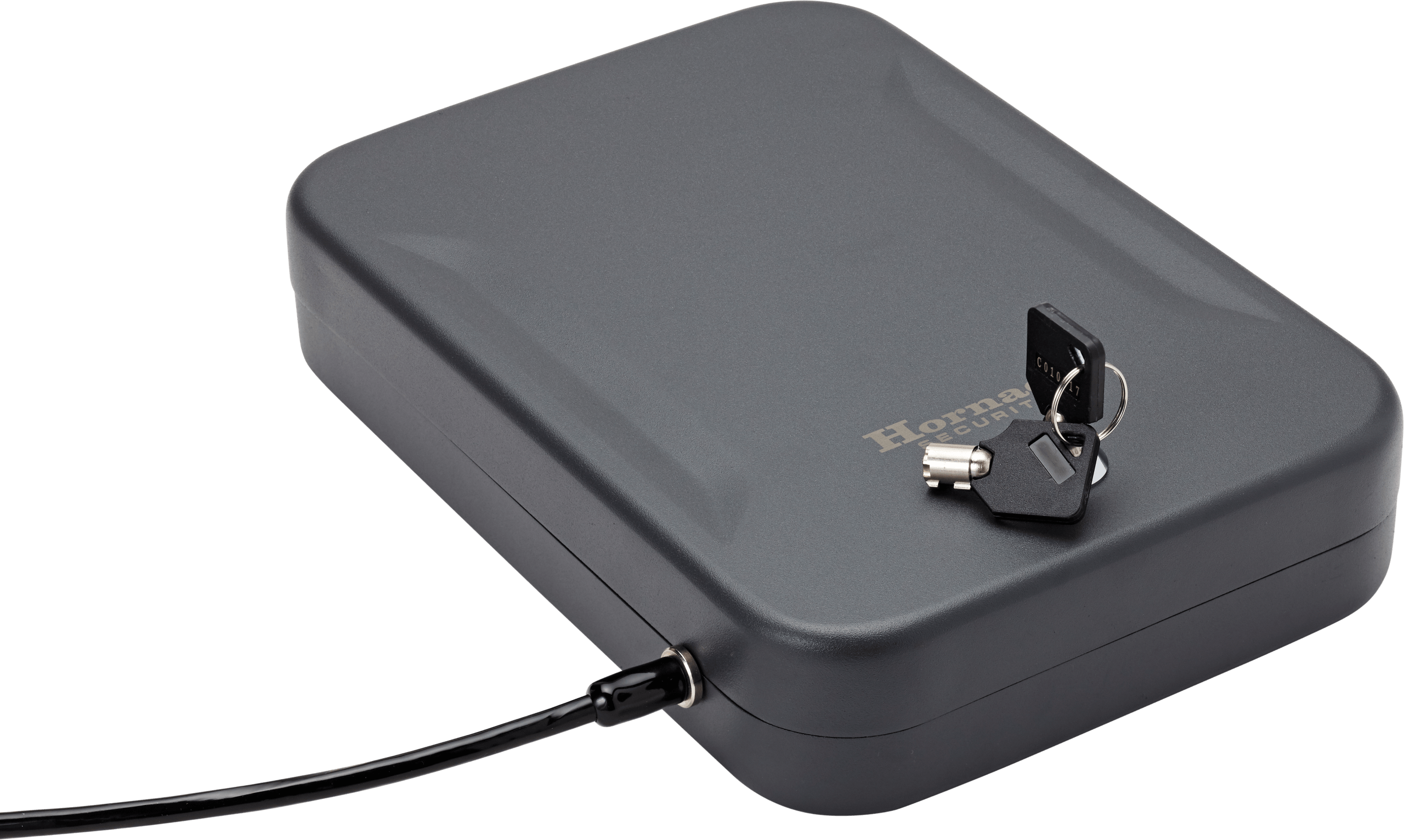 Hornady 95210 Lock Box XL Key Entry Black Steel Holds 1 Handgun 10" L x 7" W x 2" D