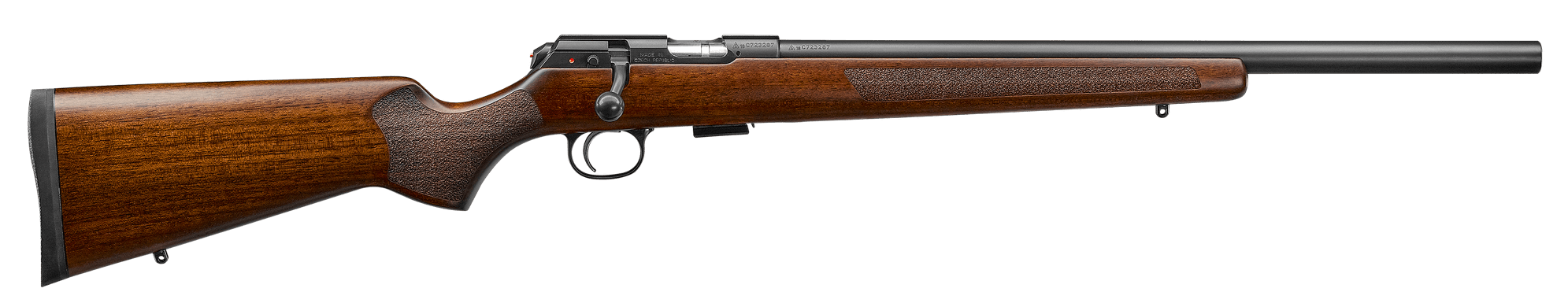 CZ-USA 02341 CZ 457 Varmint Full Size 22 WMR 5+1 20.50" Black Nitride Heavy Barrel Black Nitride Steel Receiver Turkish Walnut Fixed Varmint-Style Stock Right Hand