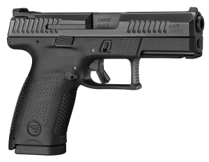 CZ-USA 91531 P-10 C 9mm Luger 15+1  4.02" Black Steel Barrel  Black Nitride Serrated Steel Slide  Black Polymer Frame w/Picatinny Rail  Black Interchangeable Backstrap Grip  Right Hand