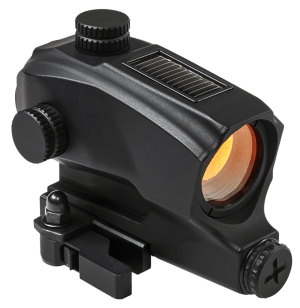 NcStar VDBSOL130 SPD Solar Reflex Sight  Black Anodized 1 x 27 mm 2 MOA Red Dot Quick Release