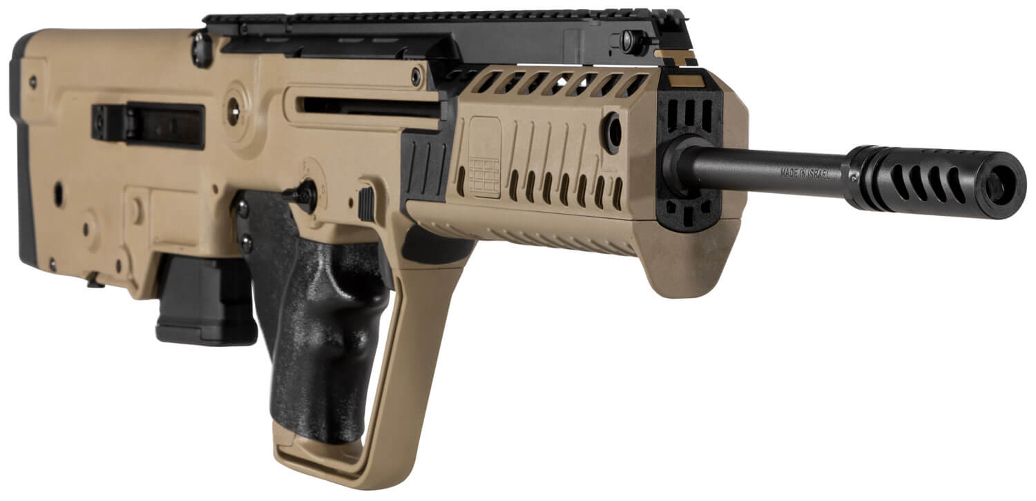 IWI US XFD18A Tavor X95 *CA Compliant 5.56x45mm NATO Caliber with 18.50" Barrel 10+1 Capacity Flat Dark Earth Metal Finish Flat Dark Earth Fixed Bullpup Stock & Polymer Grip Right Hand - Image 3