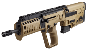 IWI US XFD1610 Tavor X95 5.56x45mm NATO Caliber with 16.50" Barrel 10+1 Capacity Flat Dark Earth Metal Finish Flat Dark Earth Fixed Bullpup Stock & Polymer Grip Right Hand