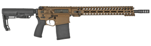 Patriot Ordnance Factory 01582 Revolution 308 Win 7.62x51mm NATO 16.50" 20+1 Bronze 6 Position MFT BMS Minimalist Stock