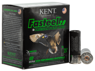 Kent Cartridge K122FS302 Fasteel 2.0 12 Gauge 2.75" 1 1/16 oz 2 Shot 25rd Box