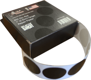 Pro-Shot PR500 SplatterShot Repair Pasters Black 1" Self-Adhesive 500 Per Roll