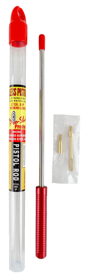Pro-Shot 1PS87U Micro-Polished Cleaning Rod .27/ .32/ .40/ .44/ .45/ 9mm/ 10mm Cal Pistol #8"-32 Thread 8" Stainless Steel