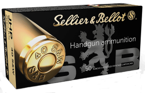 Sellier & Bellot SB40C Handgun 40 S&W 180 gr Jacket Hollow Point 50rd Box
