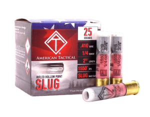 ATI ATIAC410R Shotshell 410Gauge 2.50" 1/4oz Slug Shot 25rd Box