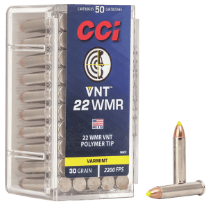 CCI 969CC VNT Rimfire 22WMR 30gr Varmint Tipped 50rd Box