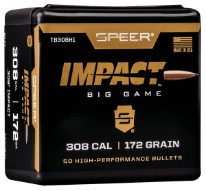 Speer TB308H1 Impact  30 Cal .308 172 gr Slipstream Polymer Tip 50rd Box/ 5 Case