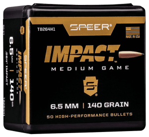 Speer TB264H1 Impact  6.5 Creedmoor .264 140 gr Slipstream Polymer Tip 50rd Box/ 5 Case