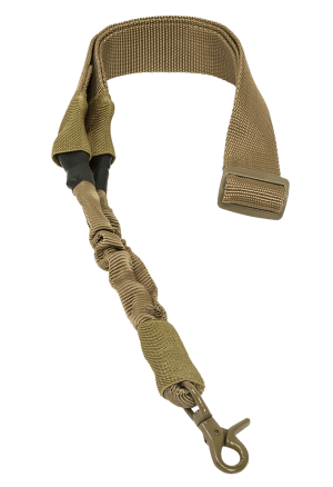 NcStar AARS1PT Single Point Sling 1.50" W x 44"-60" L Adjustable Bungee Tan Nylon