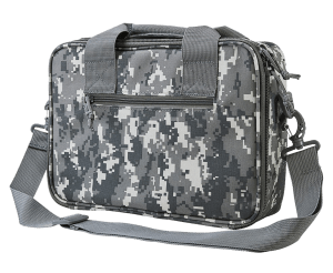 NcStar CPDX2971D VISM Double Pistol Range Bag w/ Mag Pouches Loop Fasteners Zippers Padding & Digital Camouflage Finish