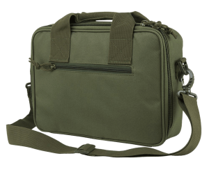 NcStar CPDX2971G VISM Double Pistol Range Bag w/Mag Pouches Heavy Duty Lockable Zippers For Compliance Padded Carry Handle Adjustable Shoulder Strap Green