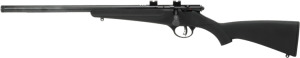 Savage Arms 13841 Rascal FLV-SR 22 Short Caliber with 1rd Capacity 16.12" Threaded Barrel Matte Blued Metal Finish & Matte Black Synthetic Stock Left Hand (Youth)