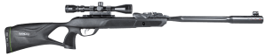 Gamo 611006335554 Swarm Fusion 10X Gen 3 Gas Piston 22 10rd Shot Black Black Fluted Steel Barrel Black Receiver Black All Weather Lightweight Thumbhole Stock Scope 3-9x40mm