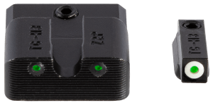TruGlo TG231MP3W Tritium Pro Black | Green Tritium White Outline Front Sight Green Tritium Rear Sight