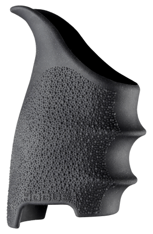 Hogue 17600 HandAll Beavertail Grip Sleeve made of Rubber with Textured Black Finish & Finger Grooves for Sig P320