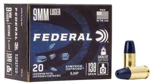 Federal S9SJT1 Syntech Defense 9mmLuger 138gr Segmented Jacketed Hollow Point 20rd Box