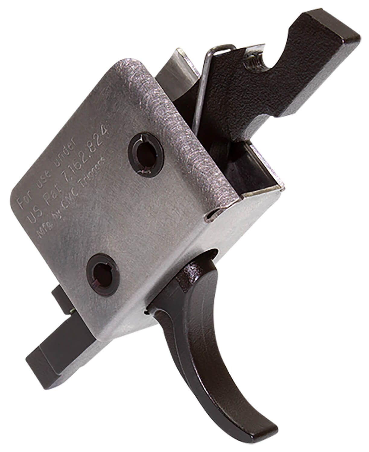 CMC Triggers 95503 Drop-In PCC Black/Silver Flat Trigger Single-Stage 3-3.50 lbs Draw Weight Fits AR-15/AR-10 - Image 2