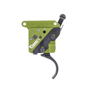 Timney Triggers 510V2 Elite Hunter Curved Trigger with 3 lbs Draw Weight & Black/Green Finish for Remington 700 Right