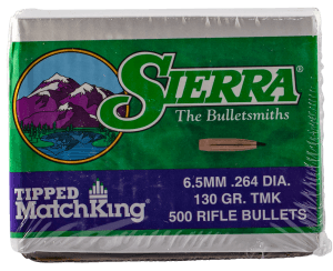 Sierra 7430C Tipped MatchKing  264 Cal .264 130 gr Tipped MatchKing/ 500rd Box